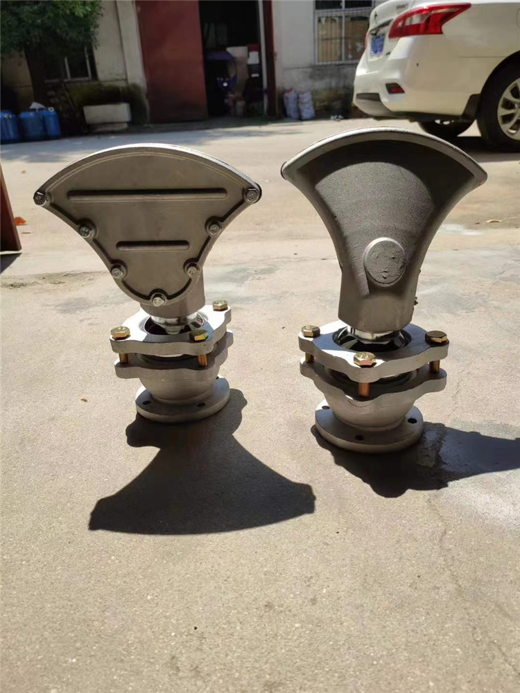 灑水車萬向可拆卸前噴頭(不銹鋼萬向旋轉底座,全鋁合金可拆卸清洗的鴨嘴頭)